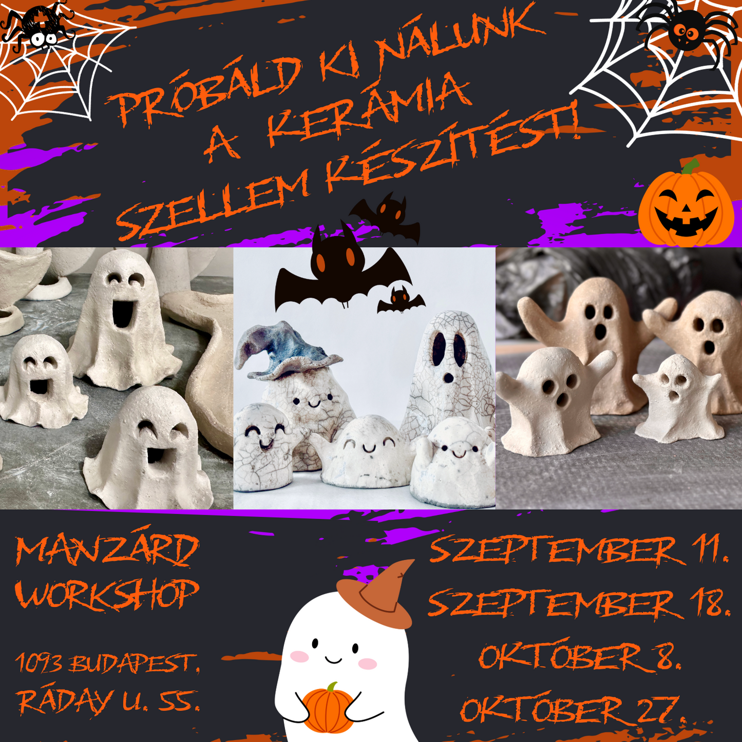 Próbáld ki nálunk a kerámia szellem készítést! - Nyílt napok a műhelyünkben