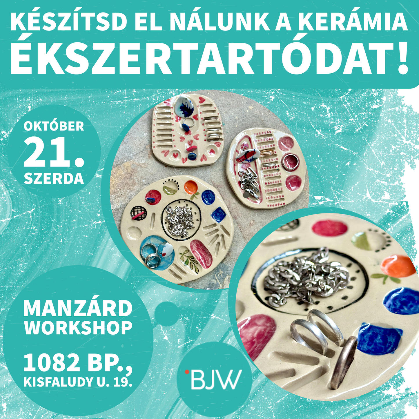Készítsd el nálunk a kerámia ékszertartódat! - Egy különleges design workshop a Budapest Jewellery Week keretében