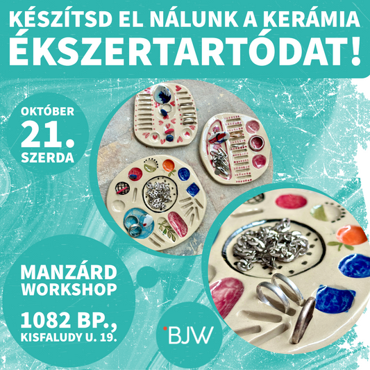 Készítsd el nálunk a kerámia ékszertartódat! - Egy különleges design workshop a Budapest Jewellery Week keretében