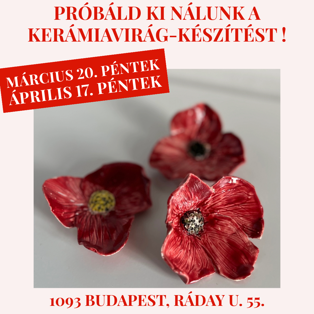 Próbáld ki nálunk a kerámiavirág készítést!