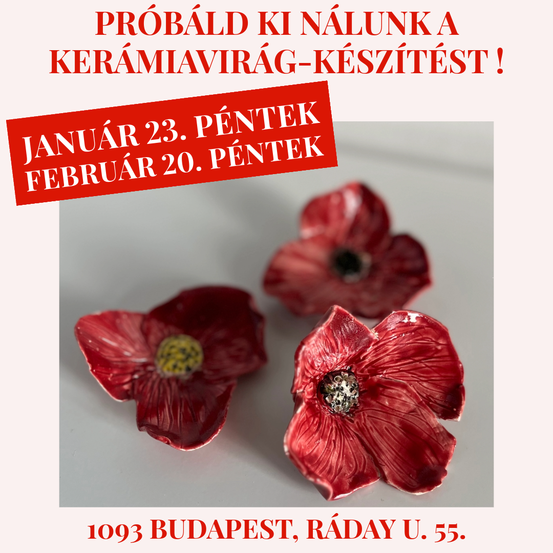 Próbáld ki nálunk a kerámiavirág készítést!