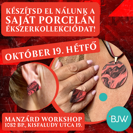 Készítsd el nálunk a saját porcelán ékszerkollekciódat! - Egy különleges design workshop a Budapest Jewellery Week keretében