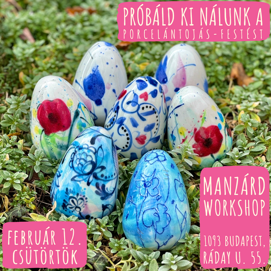 Próbáld ki nálunk a porcelántojás-festést!
