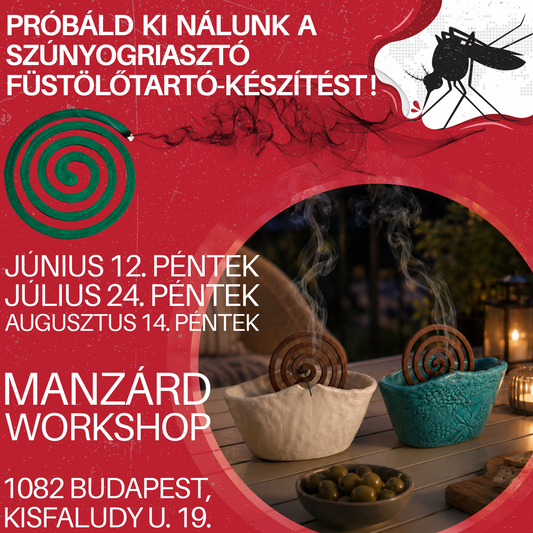 Próbáld ki nálunk a szúnyogriasztó füstölőtartó-készítést!