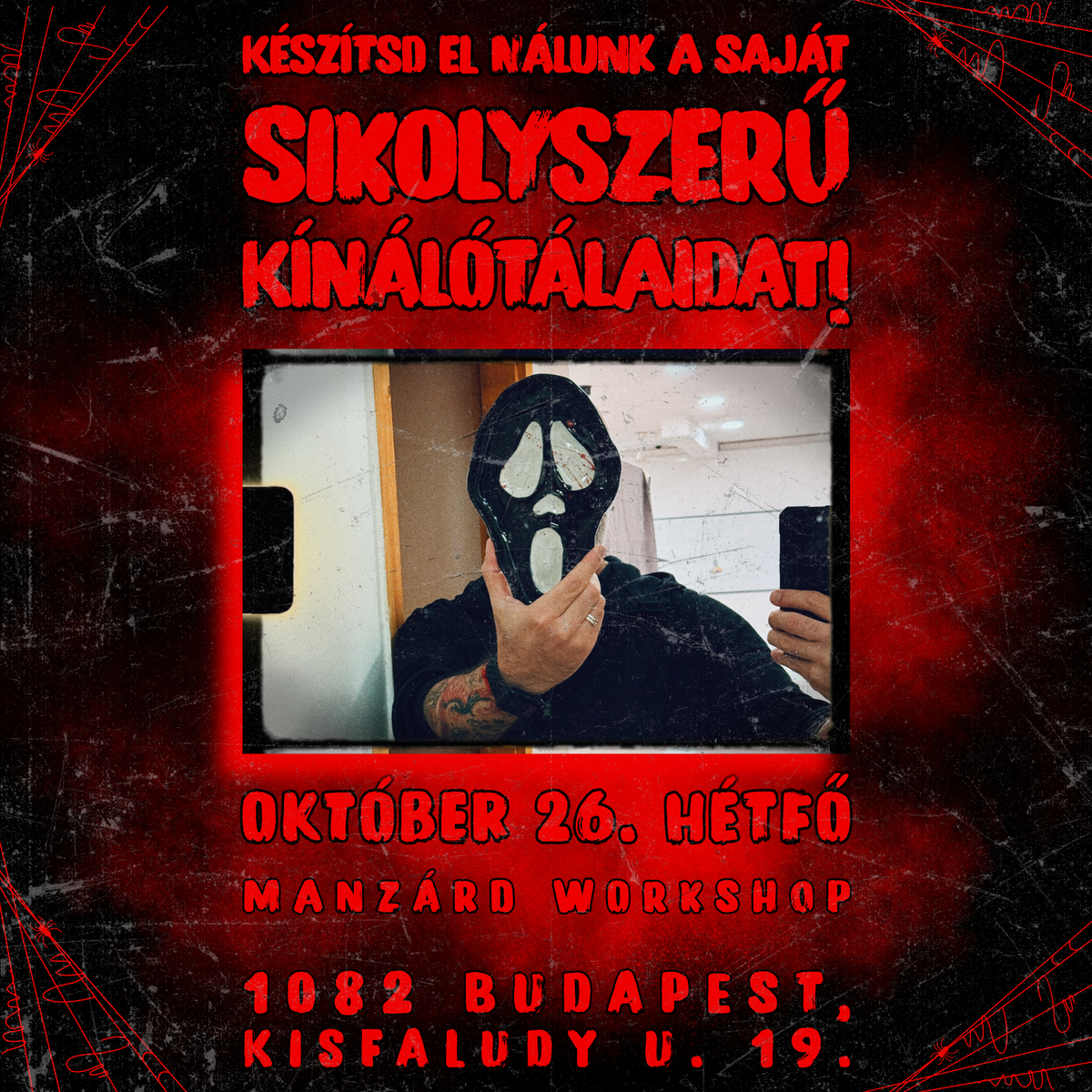 Készítsd el nálunk a saját sikolyszerű horror kínálótálaidat! - Horror napok a műhelyben