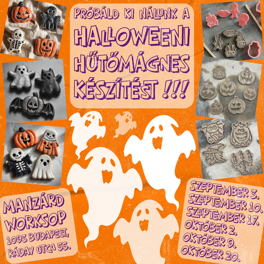 Próbáld ki nálunk a halloweeni hűtőmágnes készítést! - Nyílt Halloween-hűtőmágnes napok a műhelyben