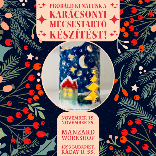 Próbáld ki nálunk a varázslatos mécsestartó készítést! - Nyilt napok a műhelyünkben