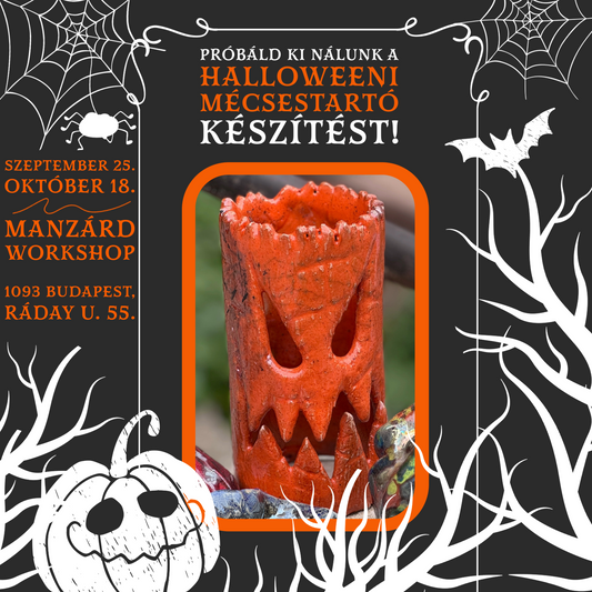 Próbáld ki nálunk a halloweeni mécsestartó készítést! - Nyílt napok a műhelyünkben