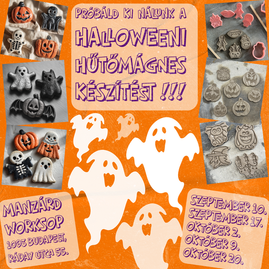 Próbáld ki nálunk a halloweeni hűtőmágnes készítést! - Nyílt napok a műhelyünkben
